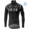 Tenue Cycliste Manches Longues et Collant à Bretelles 2020 TEAM INEOS Hiver Thermal Fleece N002